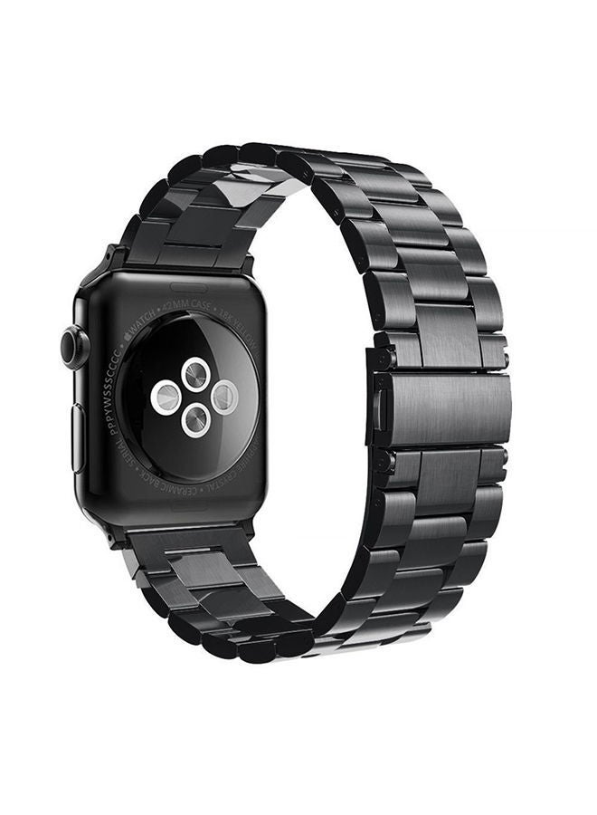 Replacement Band Loop Strap For Apple Watch Series 4 44mm Black - Image 2